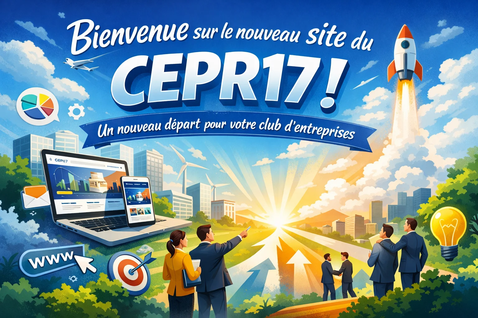 Bienvenue sur le nouveau site du CEPR17 ! Un nouveau départ pour votre club d’entreprises
